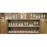 Promotional and other drinking glasses: to include Irish coffee pedestal glasses