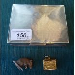 Collectables: to include a silver model, a mouse   indistinct London marks  1.25"h