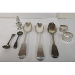 Silver flatware and collectables: to include tablespoons  mixed marks