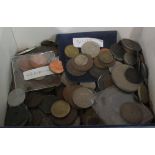 Uncollated Victorian and later coins: to include copper pennies