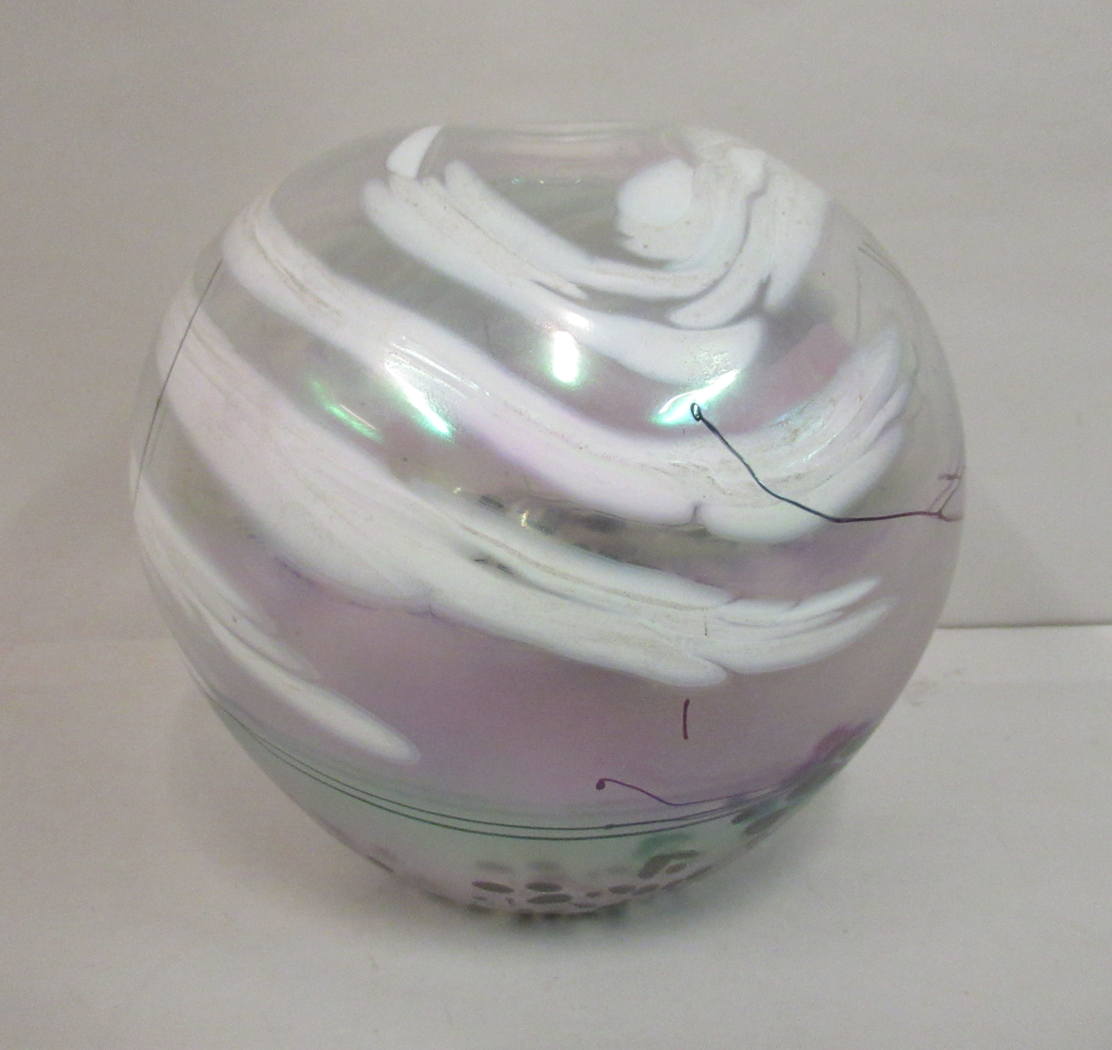 John Ditchfield - an Art Glass tapered vase  bears a signature & reads Glass Form  5.75"h - Image 2 of 3