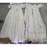 Various early 20thC Christening gowns