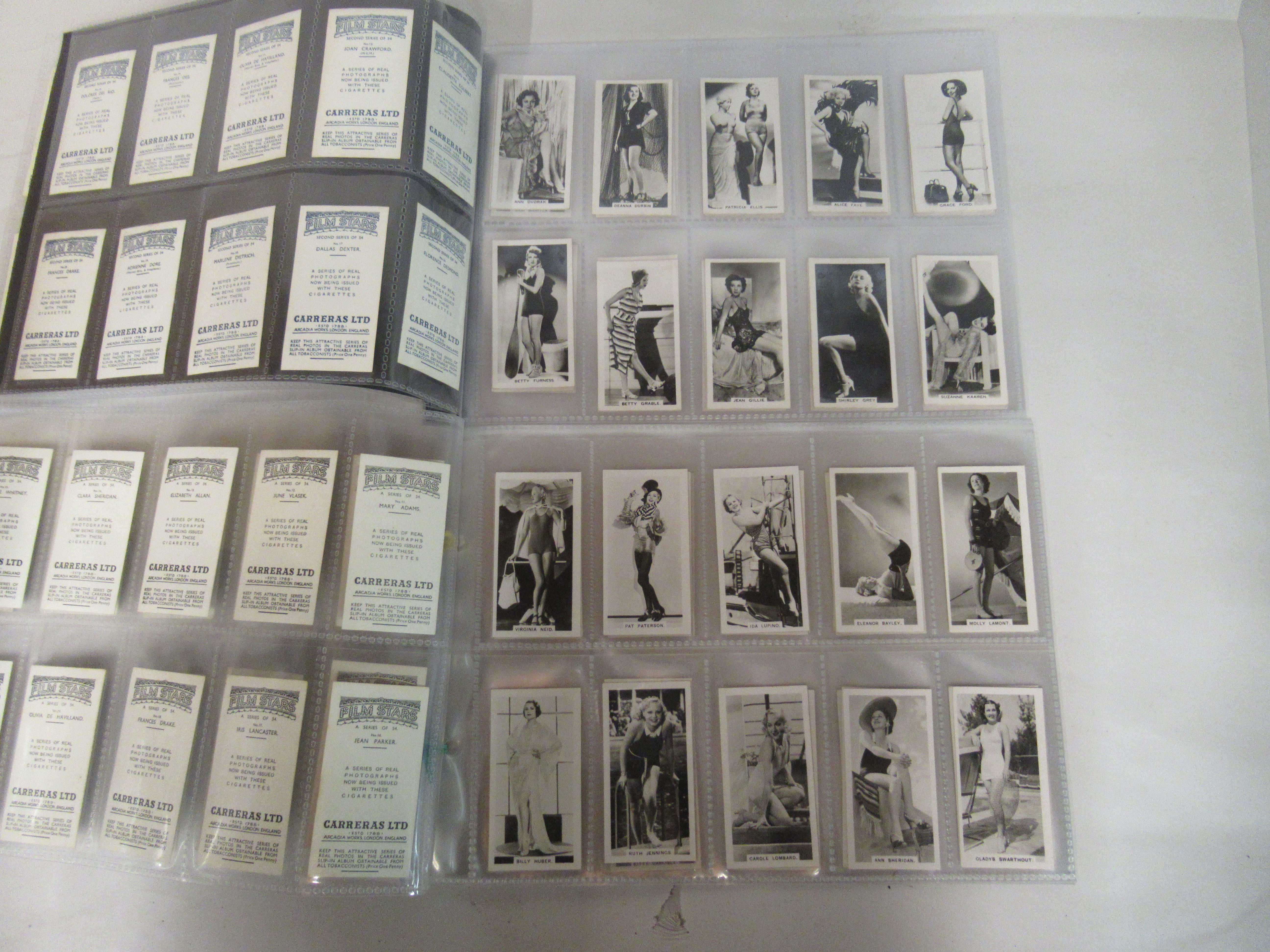 Vintage Churchman, Carrera and other monochrome and colour printed cigarette cards: to include stars - Image 3 of 7