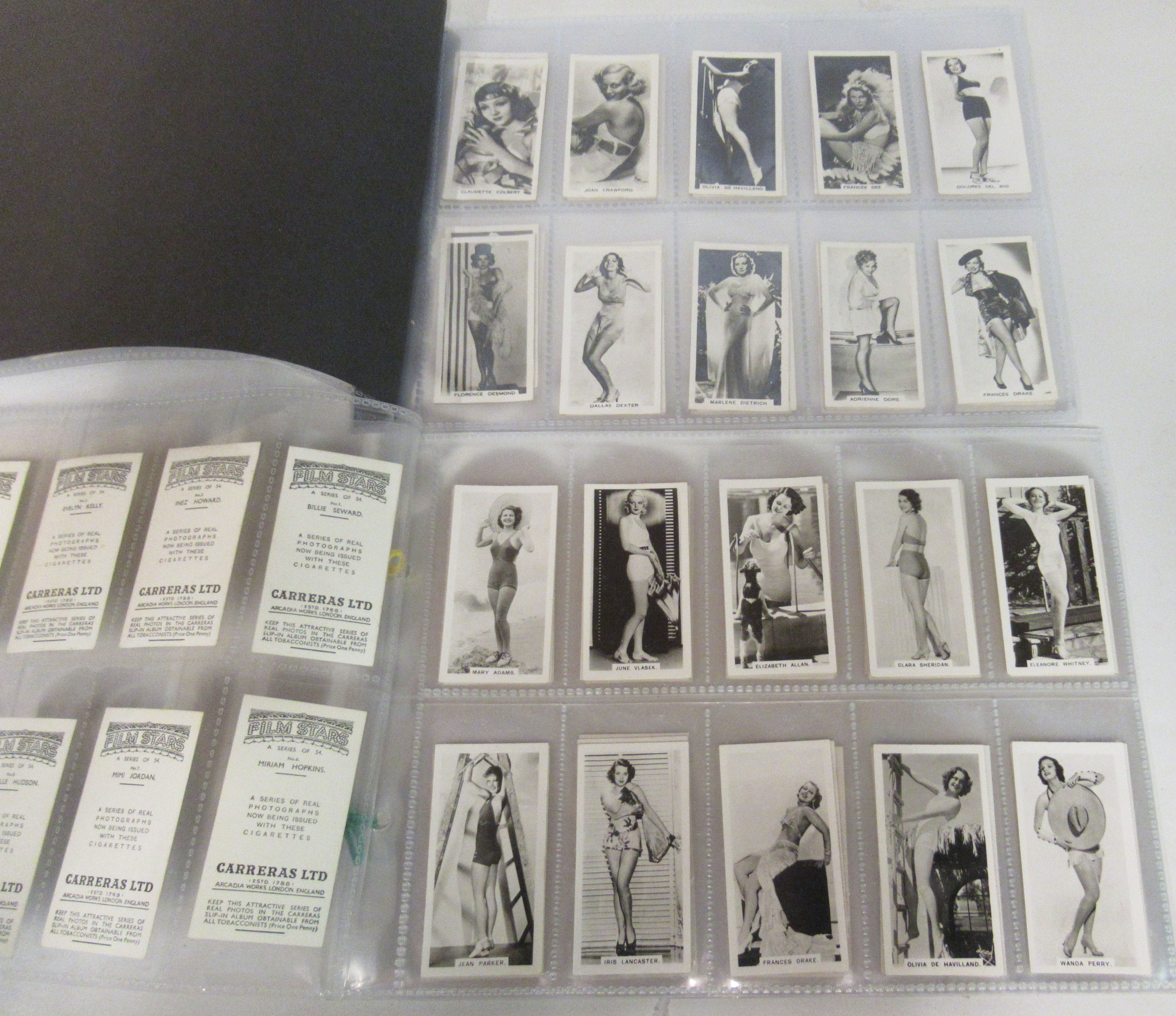 Vintage Churchman, Carrera and other monochrome and colour printed cigarette cards: to include stars - Image 2 of 7