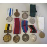 Nine assorted British military medals and other awards, some copies (Please Note: this lot is