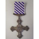 A Distinguished Flying Cross, on a ribbon, inscribed Sgt.Vall Chilvers  (Please Note: this lot is