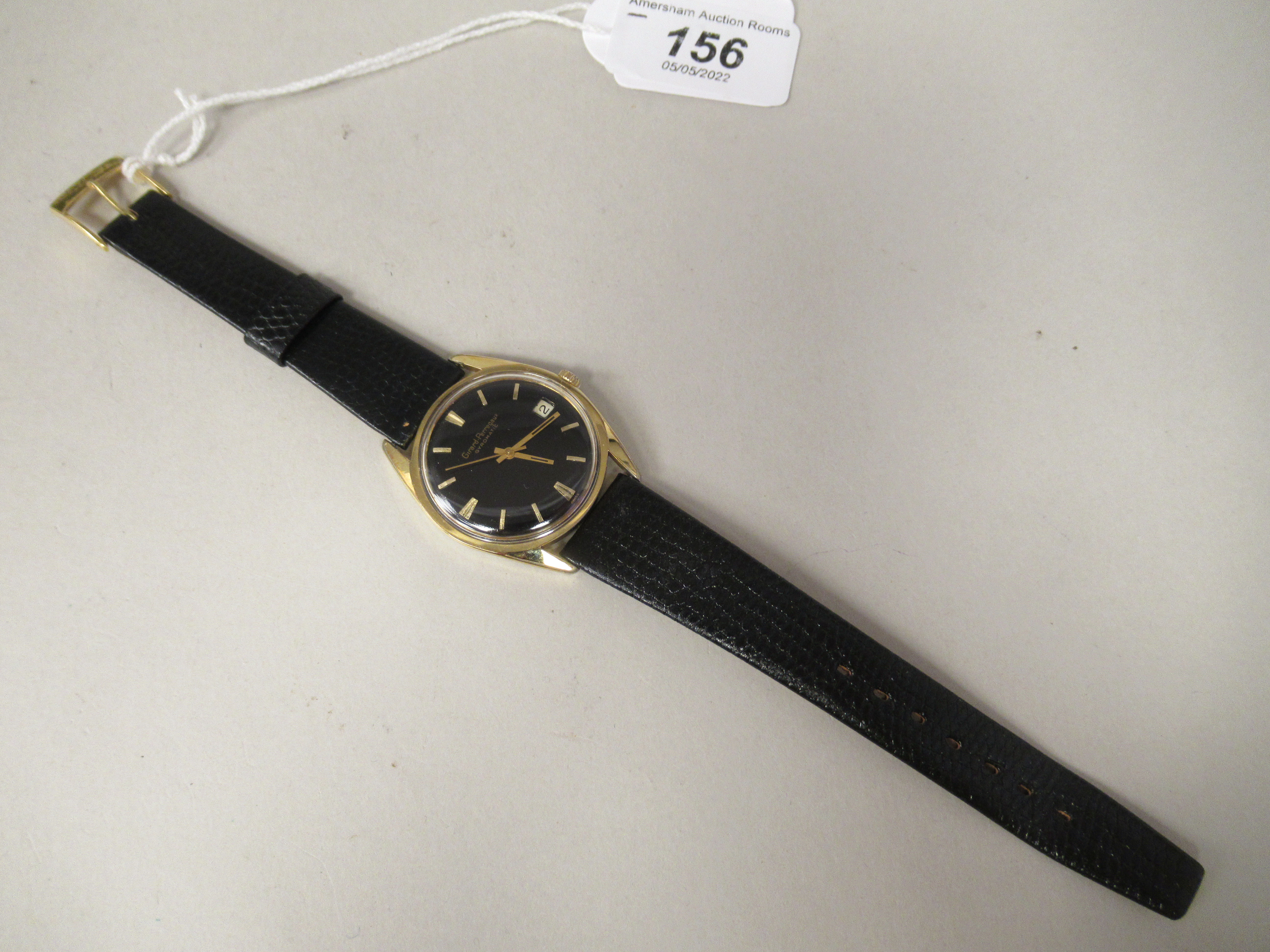 A 1960s Girard-Perregaux Giromatic gold plated/stainless steel cased wristwatch, the movement with - Image 2 of 3