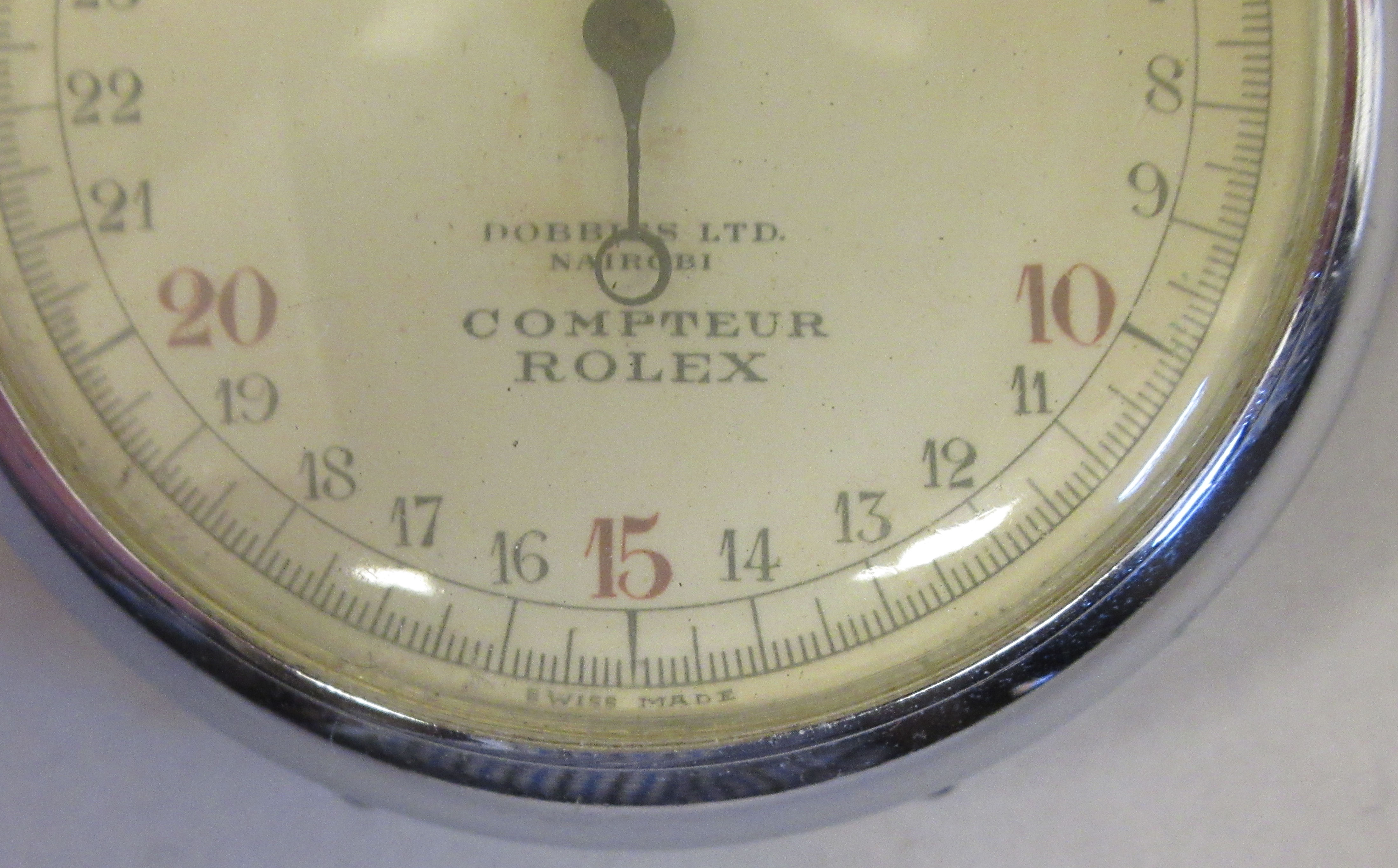 A Rolex Compteur stainless steel cased stopwatch, the Arabic dial with a subsidiary, inscribed - Image 2 of 6