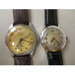 Two dissimilar 1940/50s Nicolet Election stainless steel cased wristwatches, viz. a Chronometer,