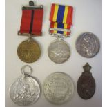 Six assorted British Military medals and other awards, some on ribbons and some copies  (Please