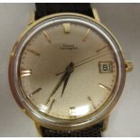 A 1960s Girard-Perregaux 9ct gold cased wristwatch, the 39 jewel gyromatic movement with sweeping