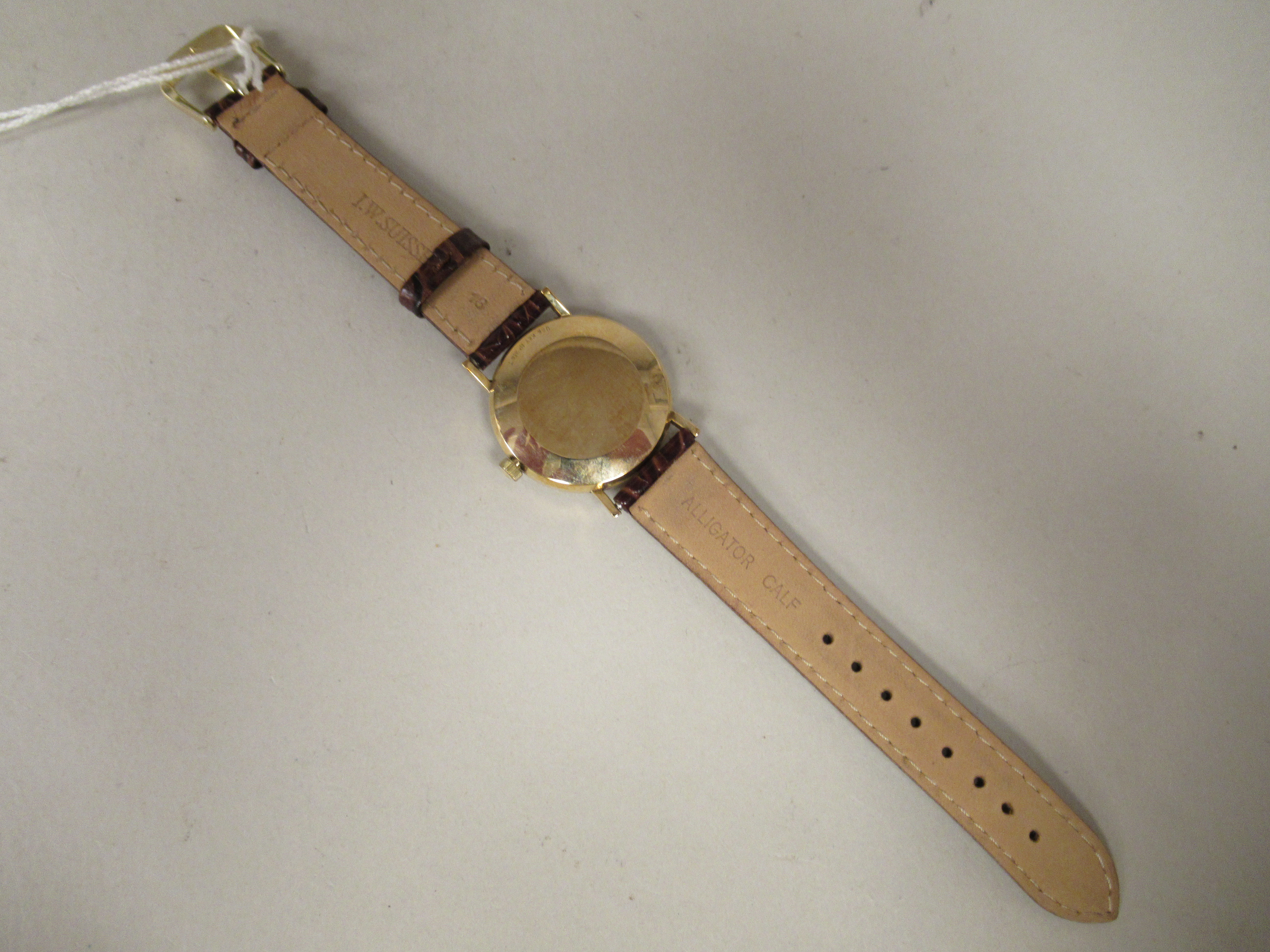 A 1970/80s Tissot Seastar Seven 9ct gold cased wristwatch, the movement with sweeping seconds, faced - Image 3 of 3