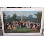A late Victorian print after the original painting of The Royal Family in the Golden Jubilee year