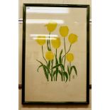 After CHU - 'Tulips' Limited Edition 256/500 coloured print  bears a pencil signature  24" x 44"