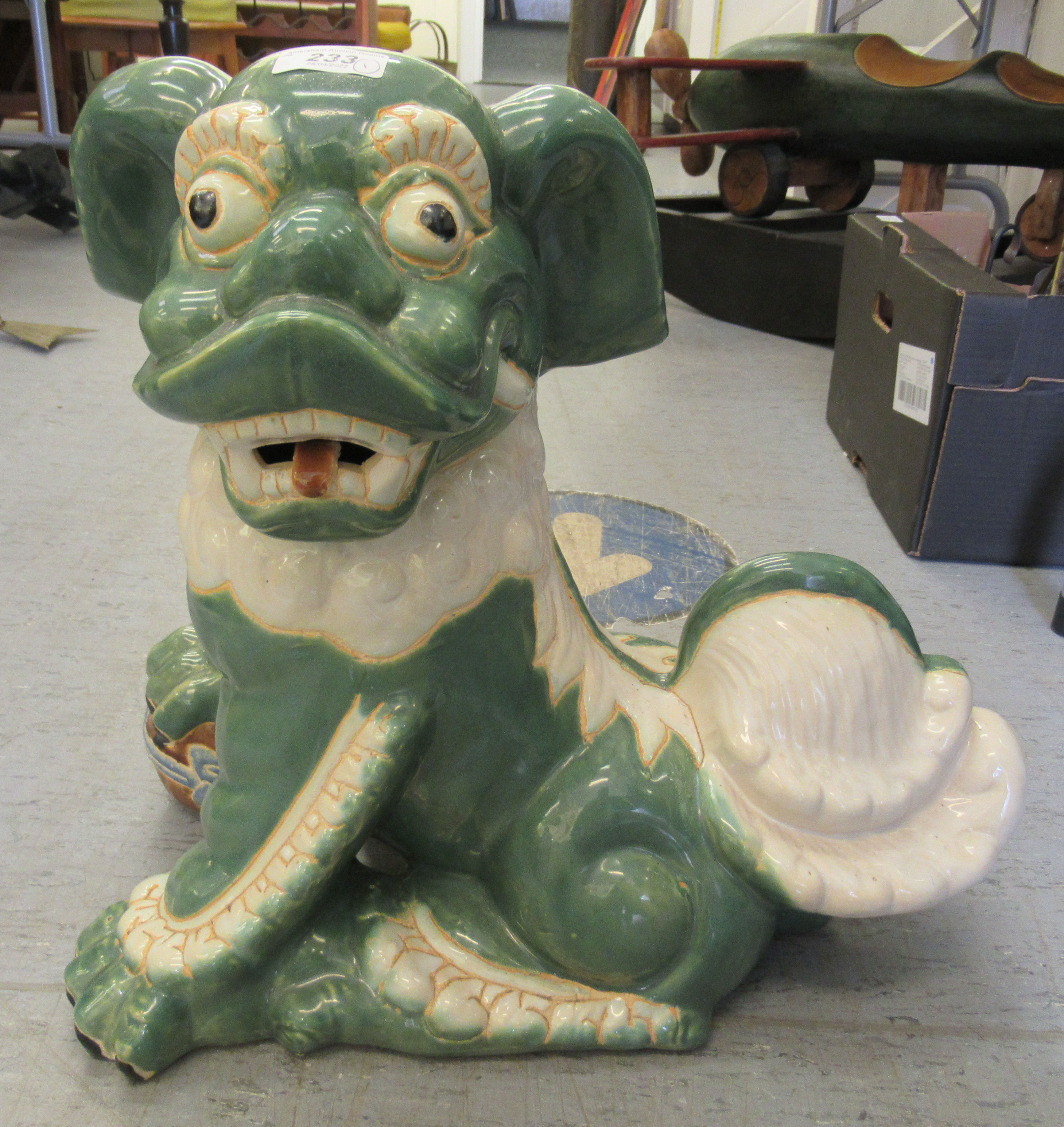 A modern Chinese pottery Dog of Fo  16"h