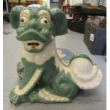 A modern Chinese pottery Dog of Fo  16"h