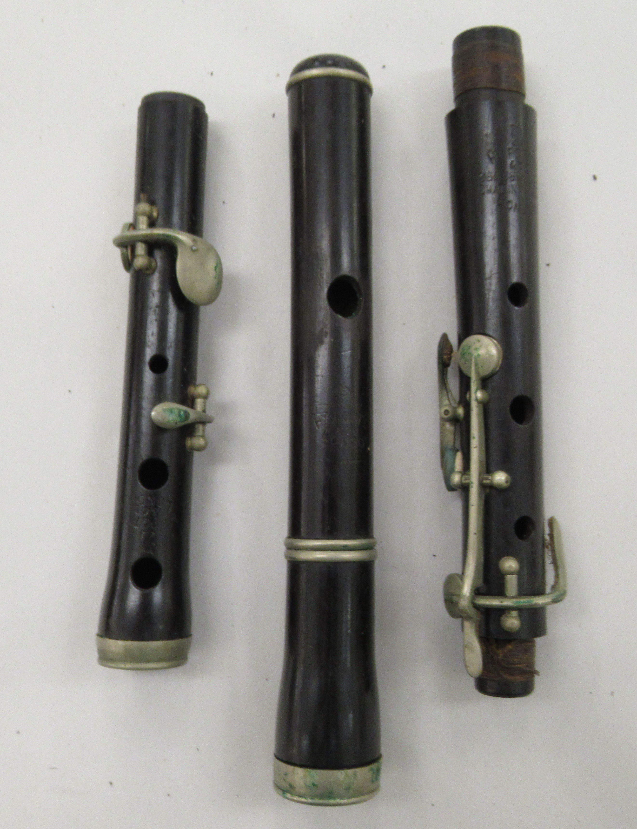 A Potter & Co two piece rosewood flute; and another Potter & Co three piece flute - Image 2 of 5
