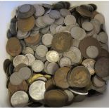 Uncollated, mainly British pre-decimal coins: to include George V farthings