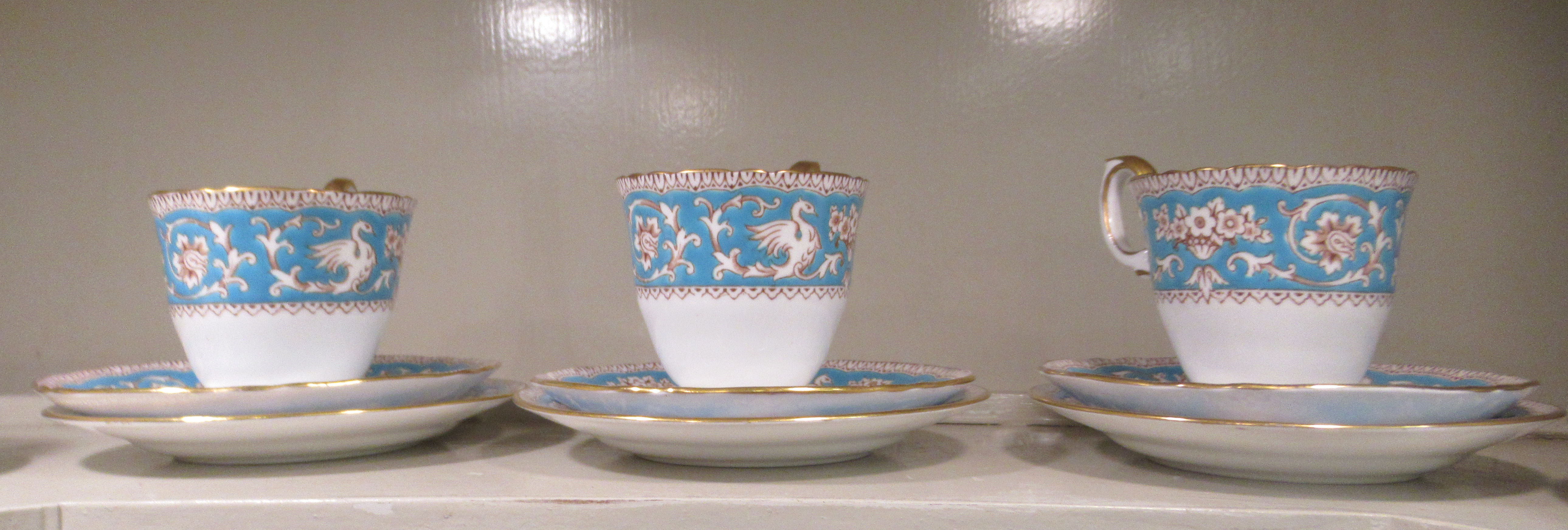 Ceramics: to include a 1930s Art Deco Burleigh Ware china Belvedere pattern coffee set - Image 6 of 8