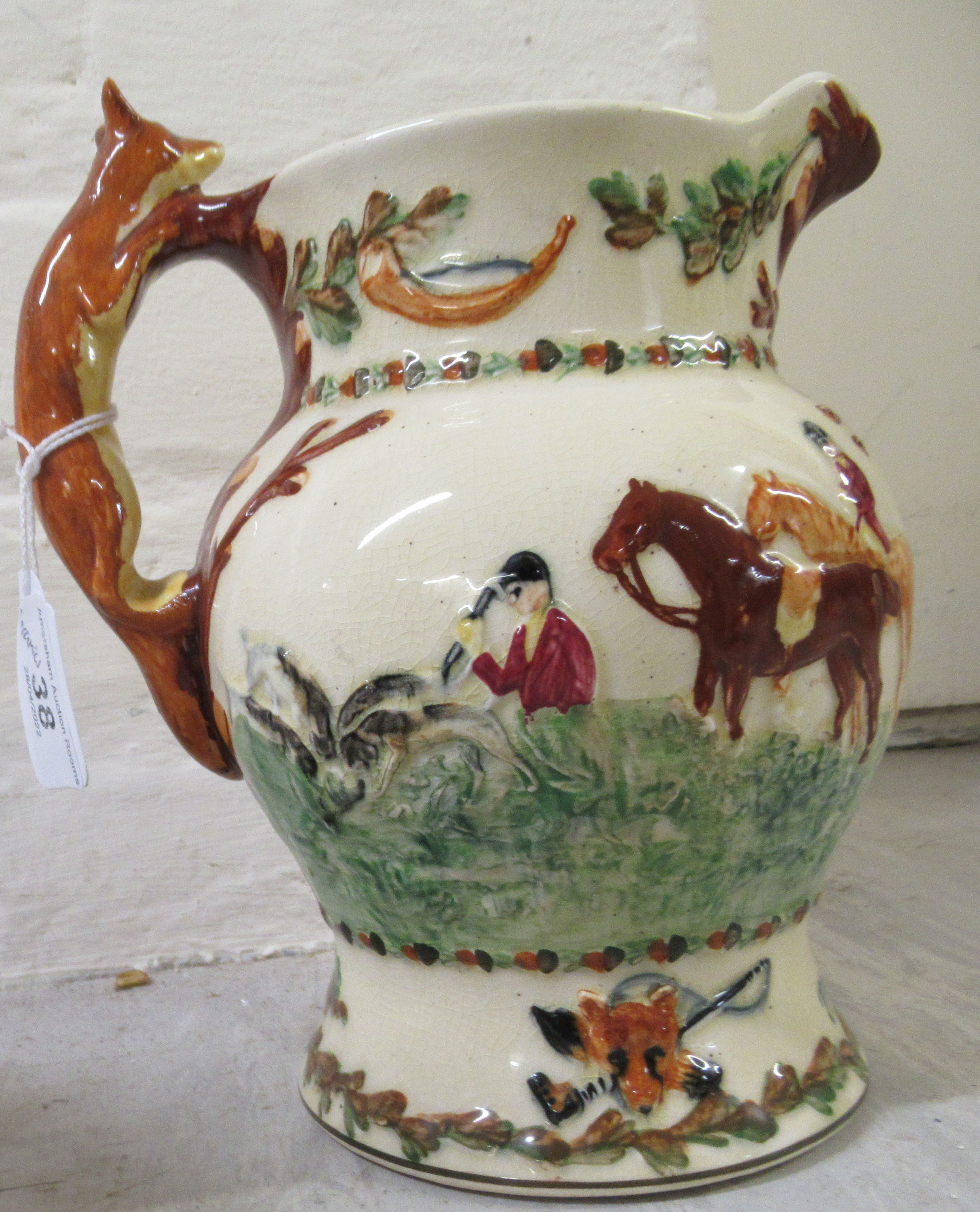 Ceramics: to include a Crown Devon china miniature jug, celebrating John Peel and the Hunt  7"h - Image 4 of 4