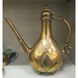 An 18thC Mughal Indian bronze kettle  13"h