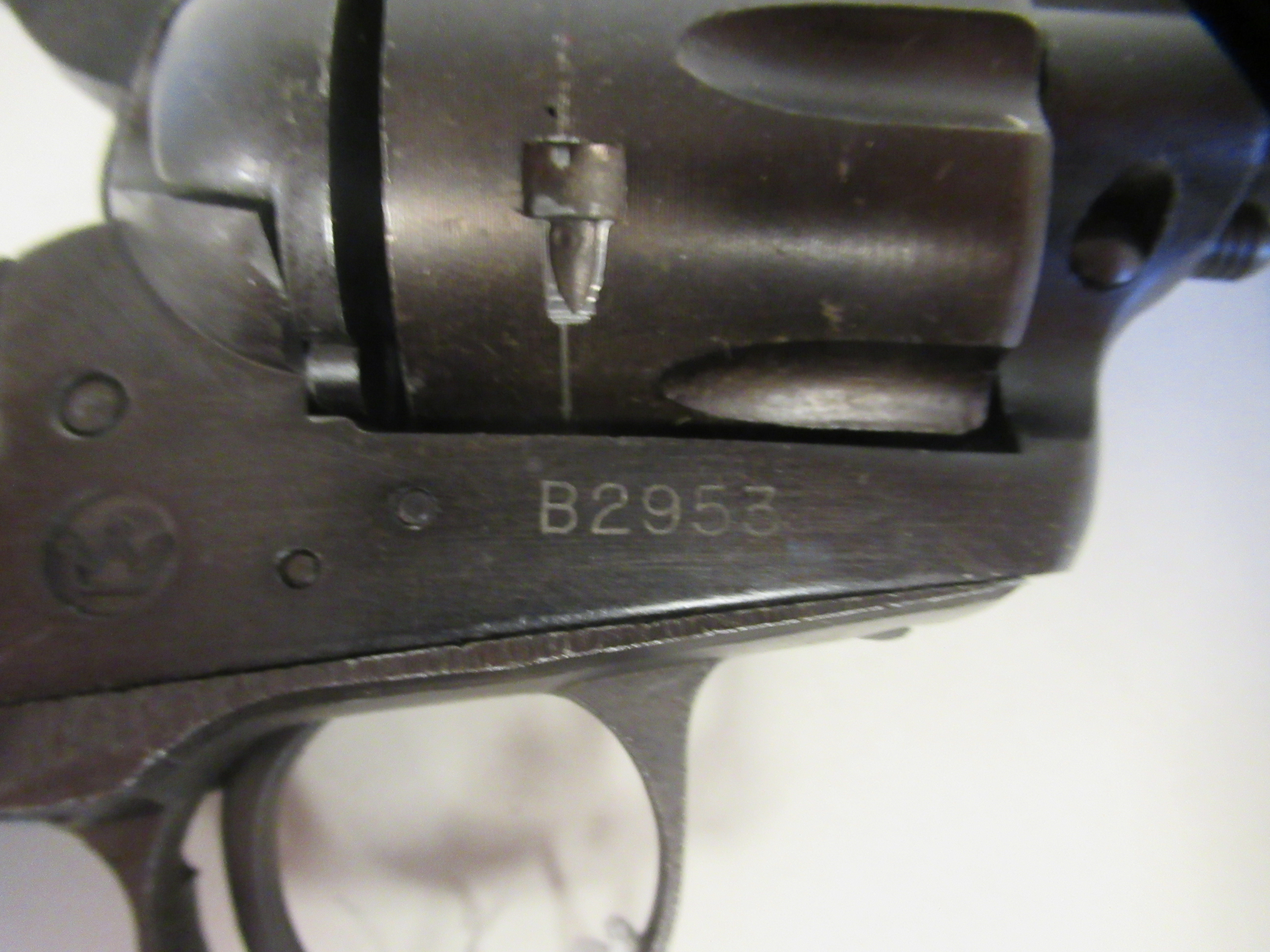 A replica TRC 1970s Colt 45 SA army revolver with six dummy rounds  cased - Image 8 of 11