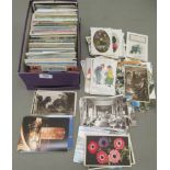 Uncollated, variously themed, mainly used, postcards