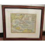 A late 18thC Emmanuel Bowen coloured map 'The West Indies - exhibiting not only all the islands