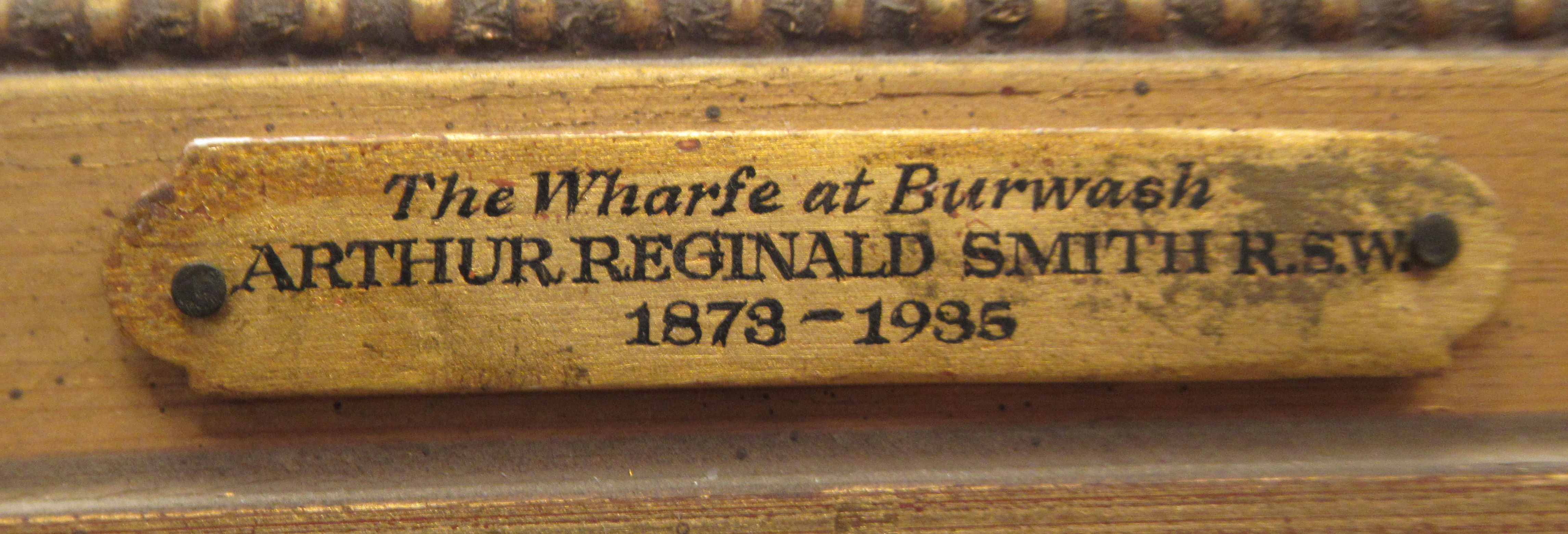 Arthur Reginald Smith - 'The Warfe at Burwash'  watercolour  bears a signature & label verso  10. - Image 4 of 7