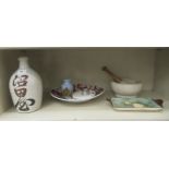 A mixed lot: to include a late 19thC Imari porcelain wavy edged dish  12.5"dia; and an Oriental