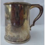 An Edwardian silver Christening tankard  Chester 1909