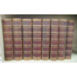 Books: 'Standard Edition, The Pictorial History of England' published in 8 half calf volumes by