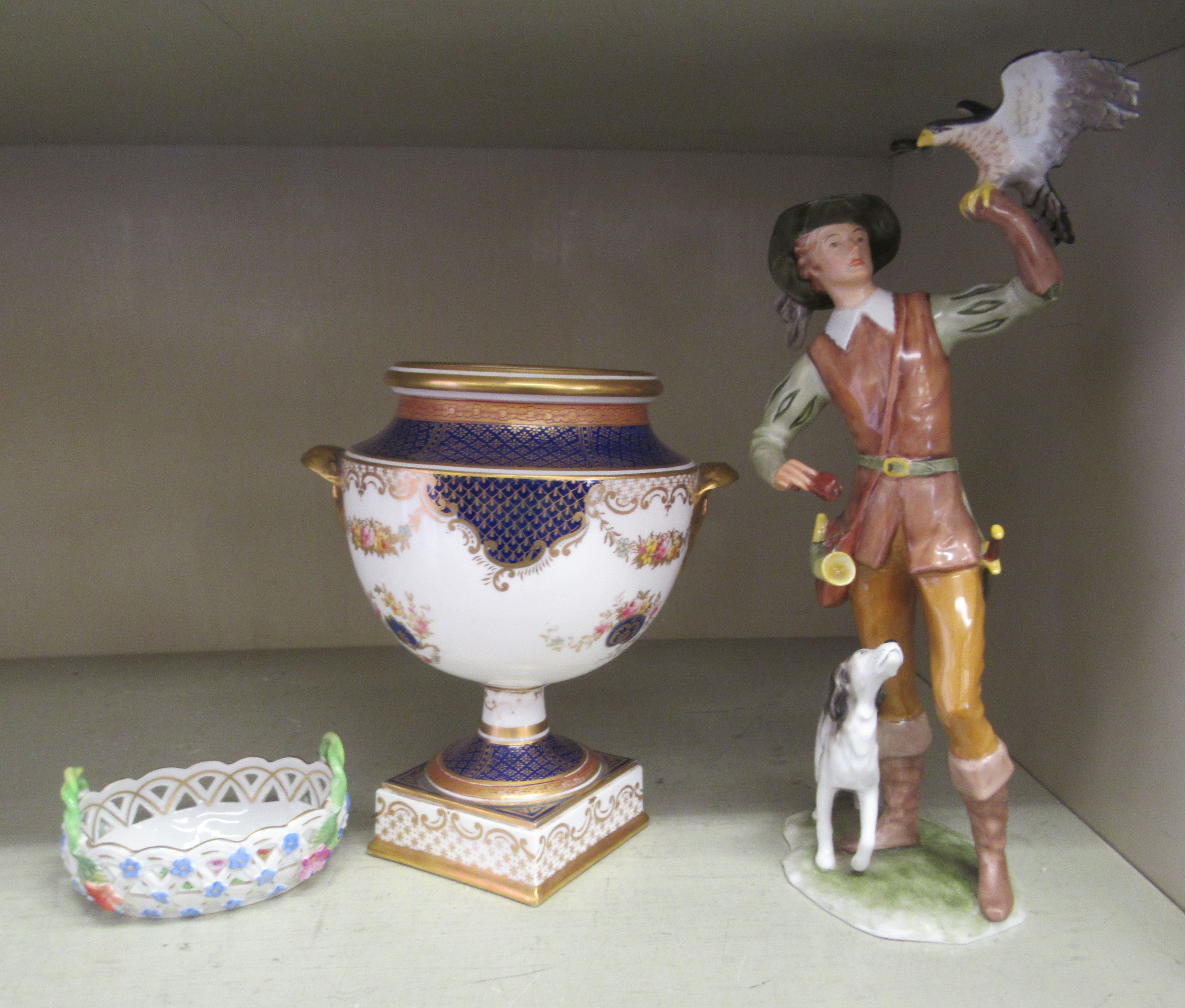 Decorative ceramics: to include a Kaiser porcelain figure, a hunter  10"h - Image 8 of 9
