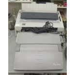 A Sharp Font Writer personal word processor and an IBM printer, model no. 6747