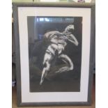 Tom Gallant - 'Reclining Nude'  etching  bears a signature & dated '96 (under the mount)  25" x 17"
