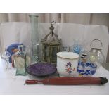Interior designer accessories: to include a shabby chic painted lantern  18"h