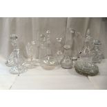 Glassware: to include decanters and tumblers