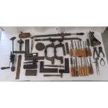 Mid 19th/20thC handtools and measures: to include planes, chisels and hammers
