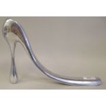 A branded Manolo Blahnik Jewellery cast metal shop window display shoehorn  13"L