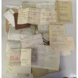 World War II period collectables: to include British Army Soldier's Pay Book, release books etc (