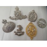 Military and associated badges, possibly some copies: to include Royal Artillery RNAS and an Order