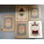 Five 1930s cigarette albums, featuring Butterflies & Moths, Old Inns, Military Uniforms of the