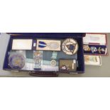 Masonic and other collectables: to include medals and an apron