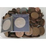 Uncollated, mainly British pre-decimal coins: to include Victorian pennies