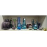 Mdina and other decorative Art Glass: to include vases  largest 10"h