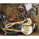 Costume jewellery and items of personal ornament: to include bangles, necklaces and coloured beads