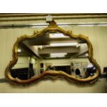 A modern Victorian style mirror, in a moulded gilt frame  33" x 46"