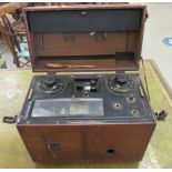 An early 20thC Sandborn Company of Massachusetts, USA vintage Viso cardiette ECG device, model 5,