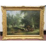 William Shayer Snr - 'The Wayside Rest'  oil on canvas  bears a signature & Richard Green label