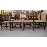 Four early 20thC chairs: to include Chippendale design mahogany framed examples